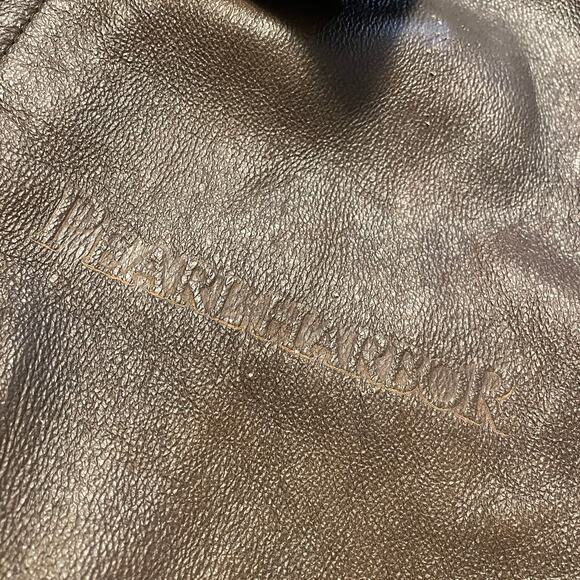 Pearl Harbor Leather A2 Bomber Jacket Large Touchstone Pictures Vintage Y2K - Picture 3 of 16